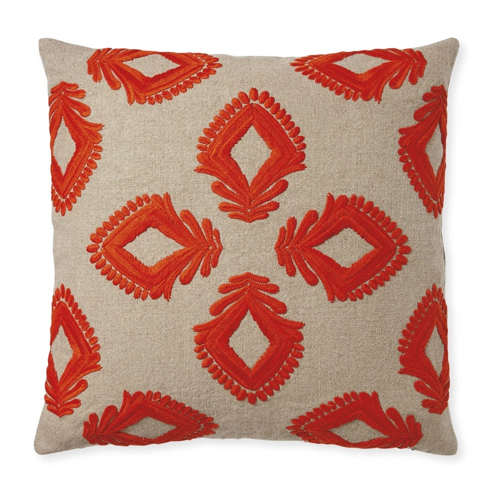 Serena & Lily Leighton Orange pillow covers